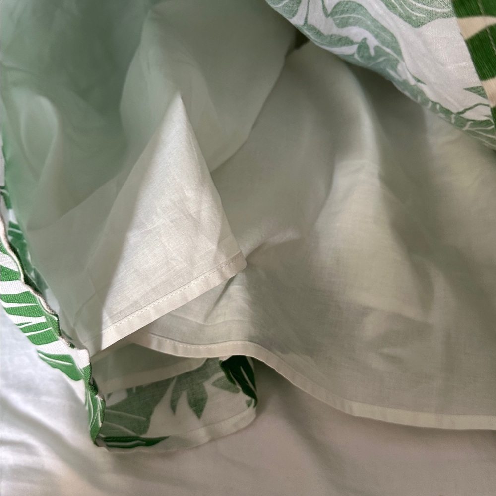 NWT Tori Richard Leafy Green and White Dress - Picture 4 of 12